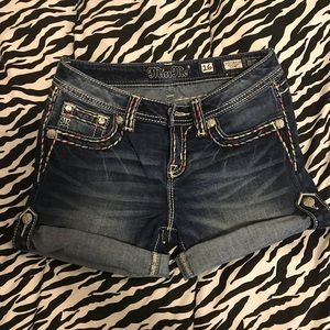 Miss Me cuffed shorts